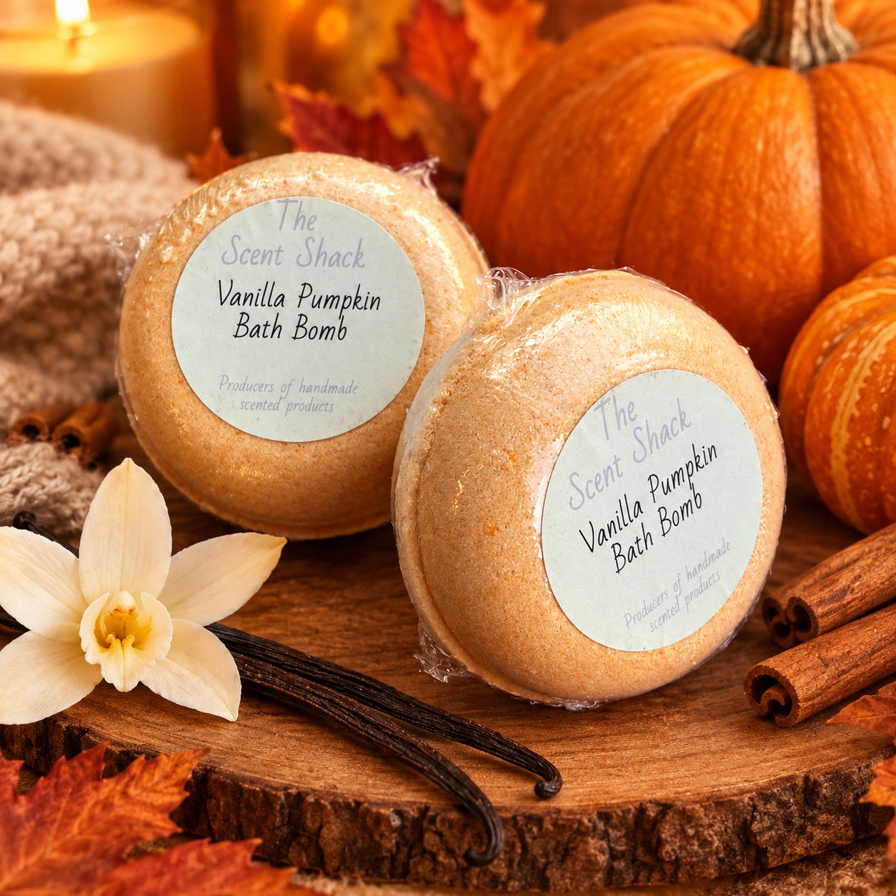 Vanilla Pumpkin Bath Bomb