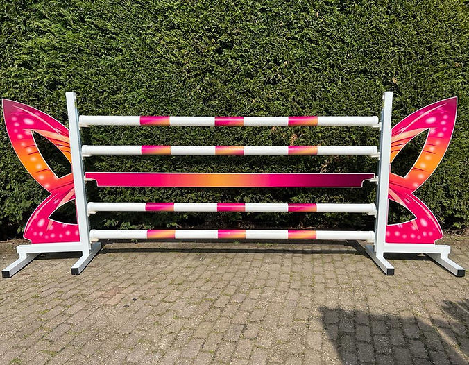 Wedstrijdhindernis Peach Butterfly 180 x 75 cm