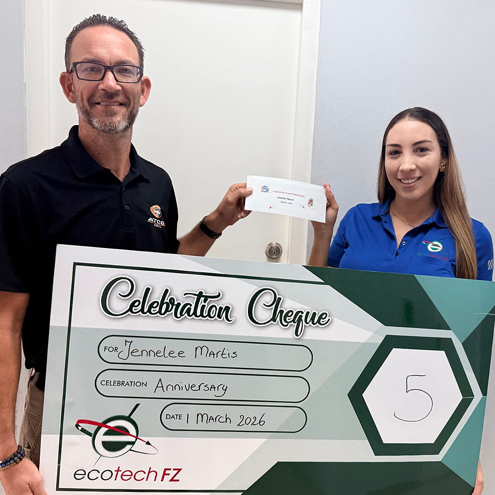 Jennelee, congratulations on your 5 years of service!