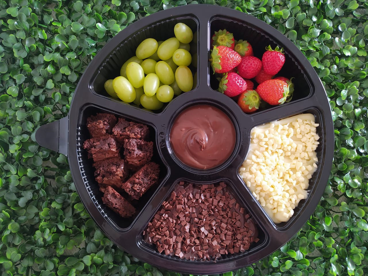 Fundue de Brownie e Frutas