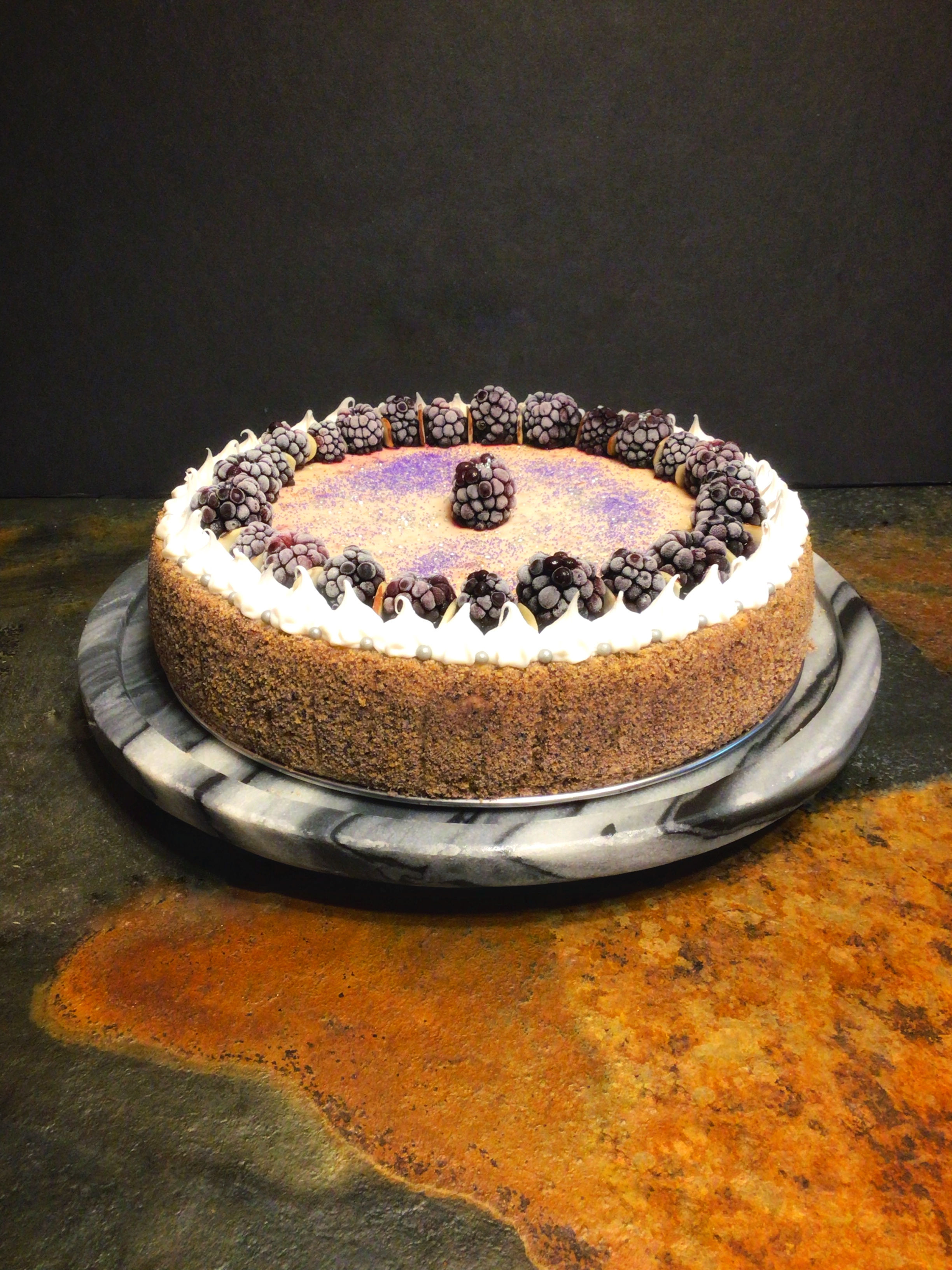 Blackberry Lavender Cheesecake