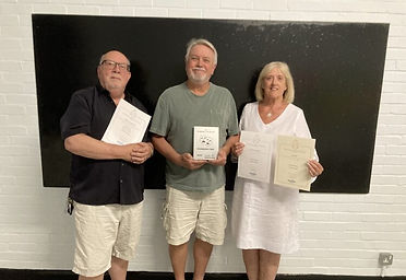 Award winners with their certificates