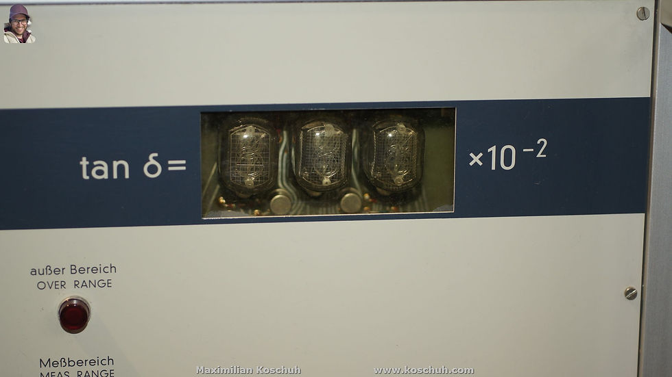 Miniaturbild: Siemens K2030 Toleranzmesser Tolerance Deviaton Meter tan δ with Nixie Tubes