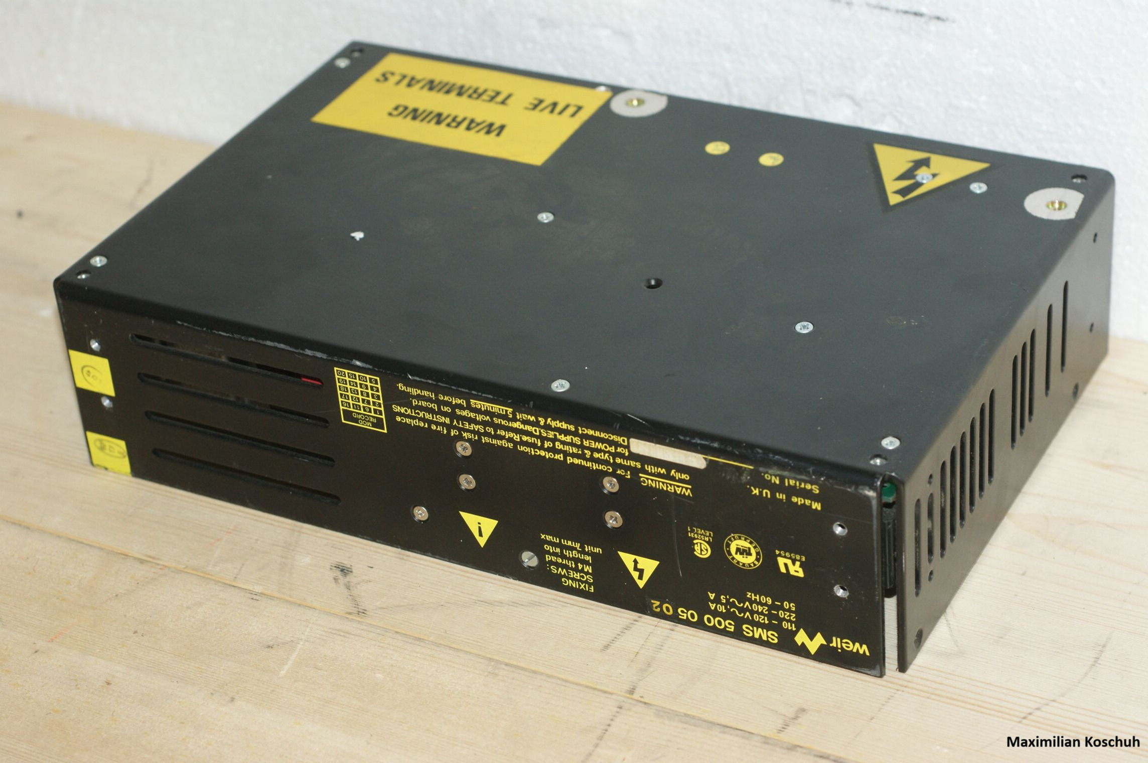 WEIR SMS 500 05 02 Switch Mode Power Supply Schaltnetzteil SMPS Open Frame