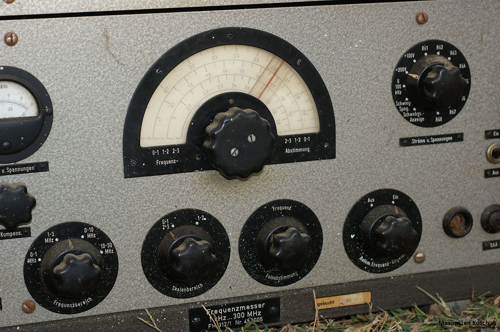 Miniaturbild: Telefunken Frequenzmesser FM312/1 Frequency Meter Vintage Rack  1kHz...300MHz