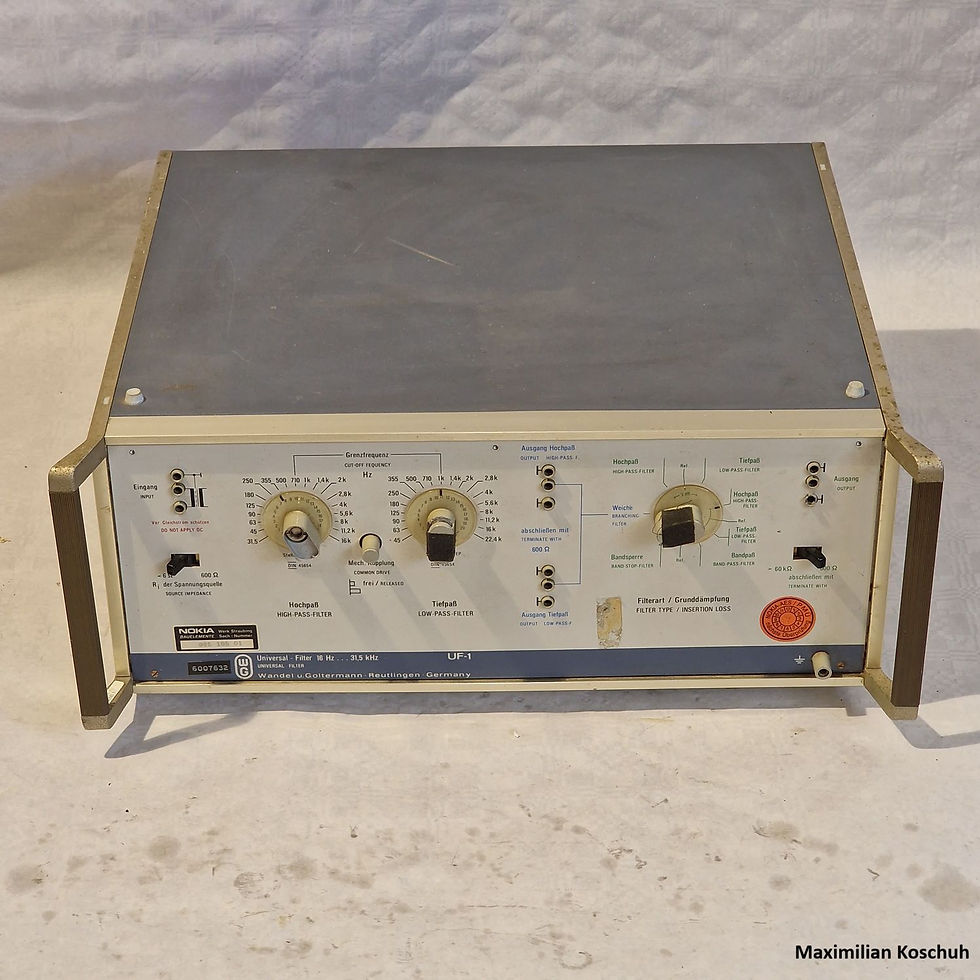 Miniaturbild: Wandel & Goltermann UF-1 Universal Audio Filter 16Hz - 31,5kHz Frequenzweiche