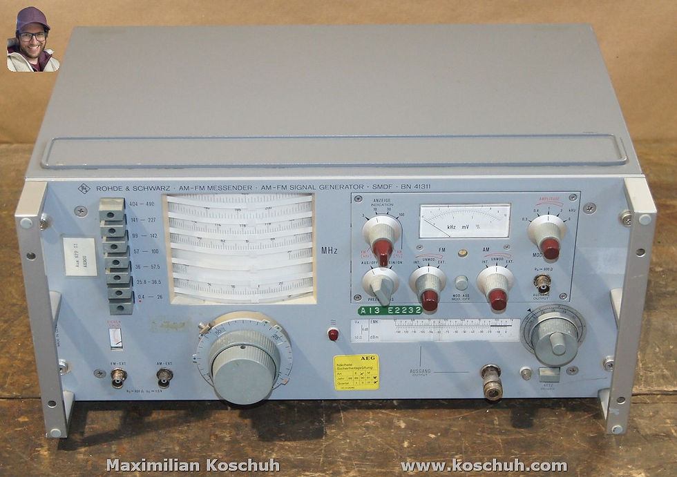 Miniaturbild: Rohde & Schwarz SMDF AM-FM Messender Ham Radio Signal Generator BN41311