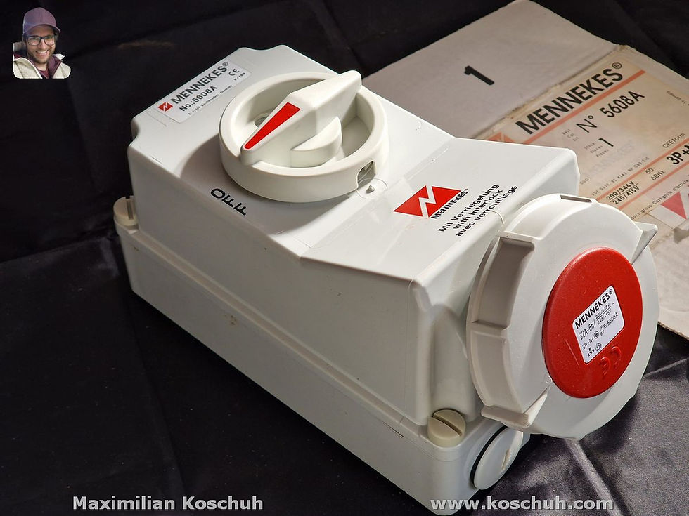 Miniaturbild: Mennekes 5608A 32A 6h Ex-Zone CEE Steckdose Aufputz Dose Drehstrom für 5-pol Stecker Stromkabel