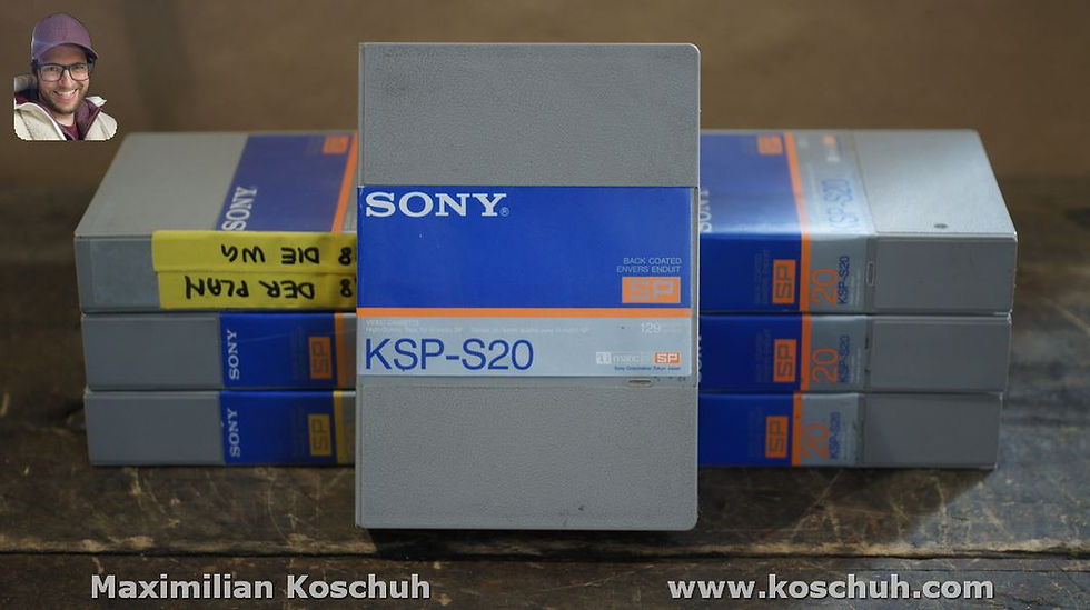 Sony KSP-S20 Metal Video Cassette U-Matic Videokassette Tape SP Posten Lot