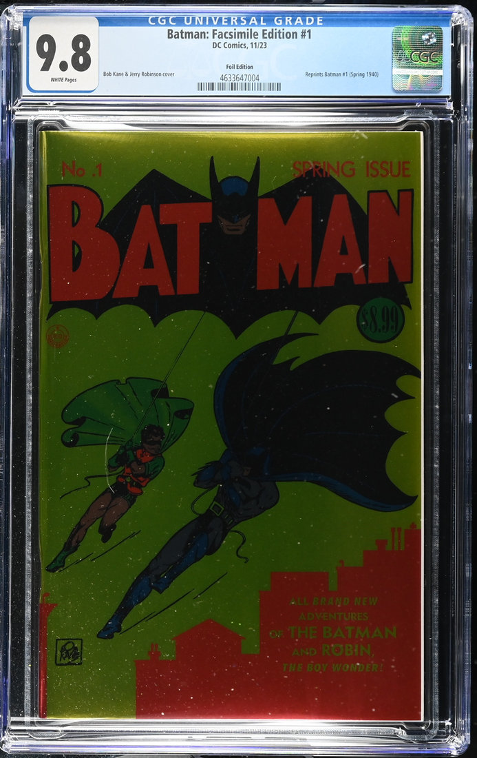 Batman #1 - Vol. 1 (02/2024) - Facsimile Foil Edition CGC 9.8 - DC