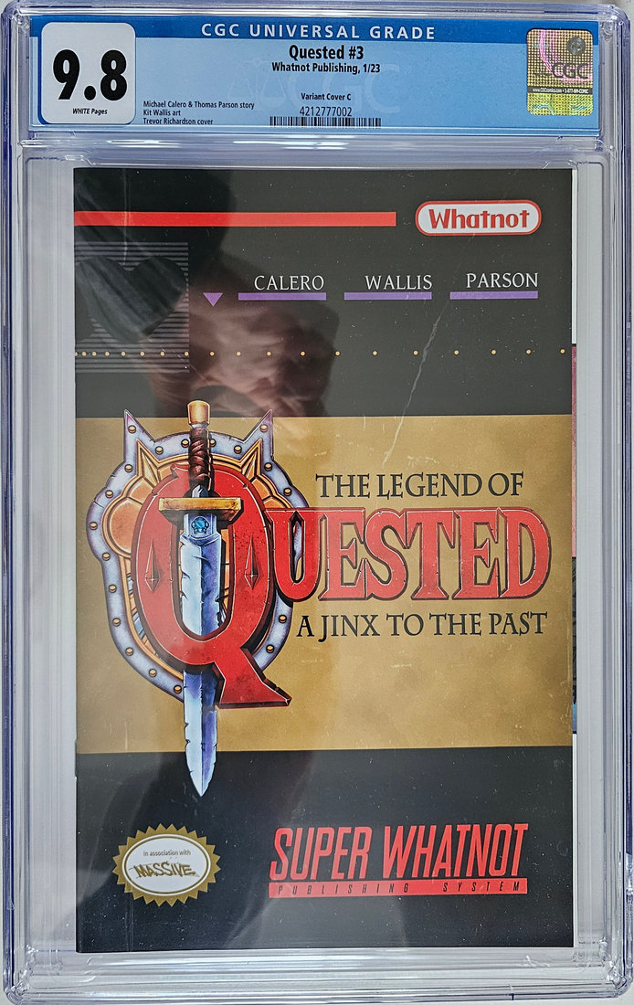 Quested #3 (01/2023) - Legend of Zelda Video Game Homage CGC 9.8 - WhatNot