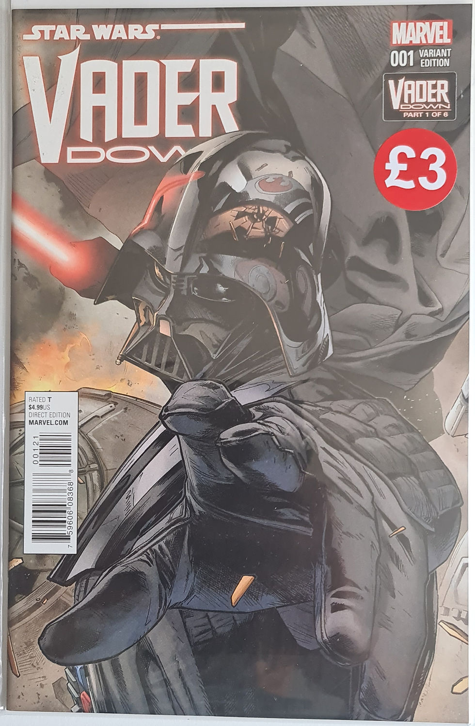 Star Wars: Vader Down #1 (01/2016) Clay Mann Connecting Variant - NM - Marvel