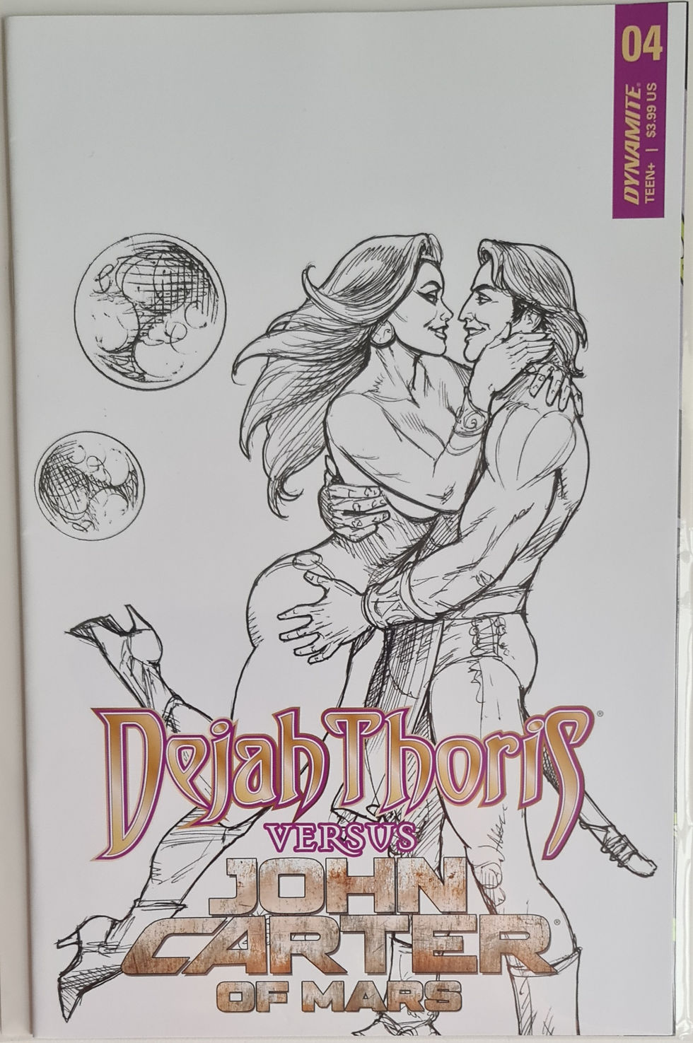 Dejah Thoris Versus John Carter #4 (10/2021) - Linsner B & W Var Ltd 1 for 25 NM