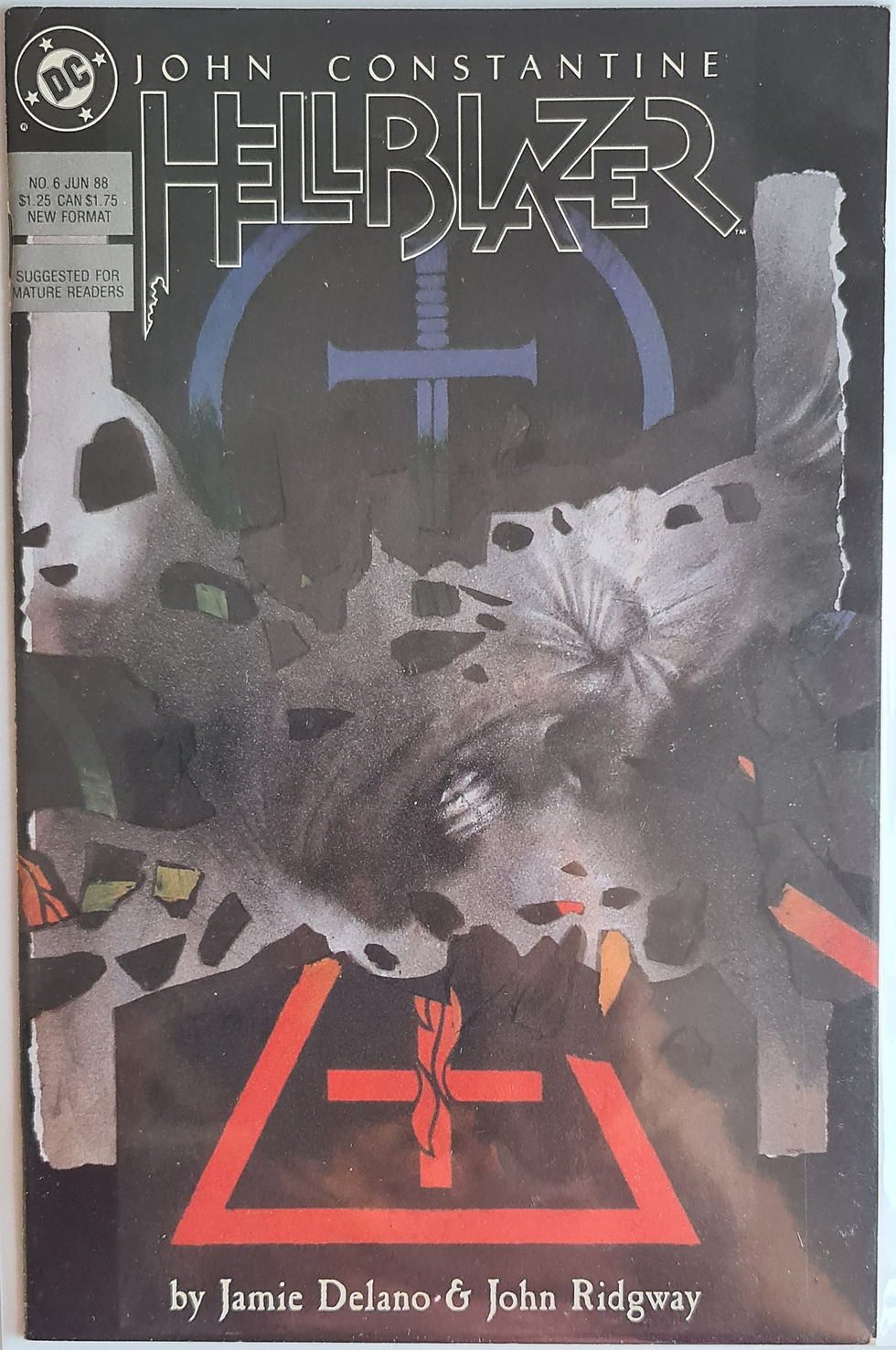 Hellblazer #6 - Vol. 1 (06/1988) - DC - John Constantine VF+ - Vertigo