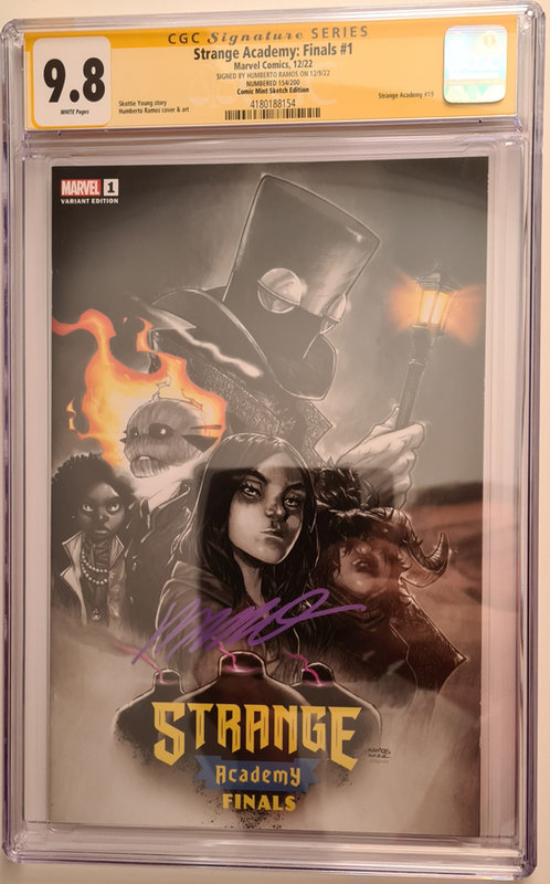 Strange Academy Finals #1 - Ramos Colour Splash Ultimate - Limited  #154 CGC 9.8