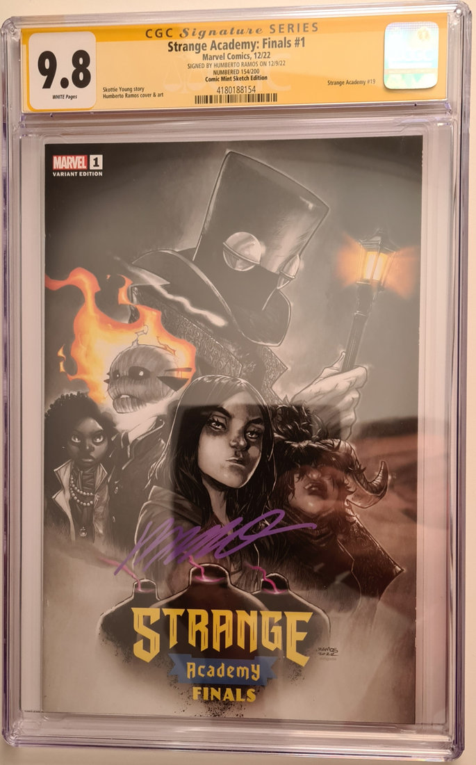 Strange Academy Finals #1 - Ramos Colour Splash Ultimate - Limited  #154 CGC 9.8