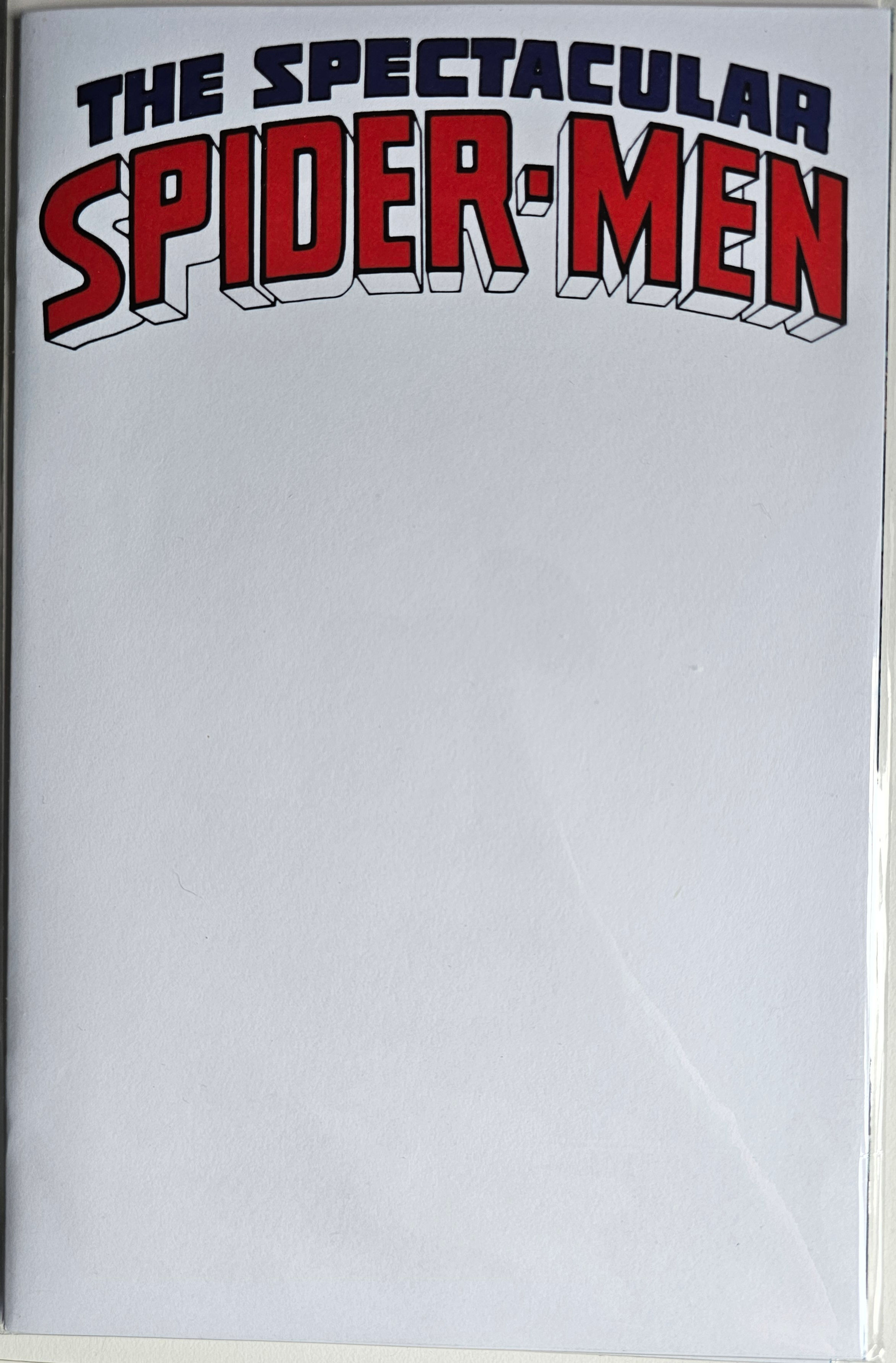 Spectacular Spider-Men #1 (05/2024) - Blank Variant NM - Marvel