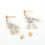 Thumbnail: Tiffany&co platinum,diamond and yellow diamond earrings