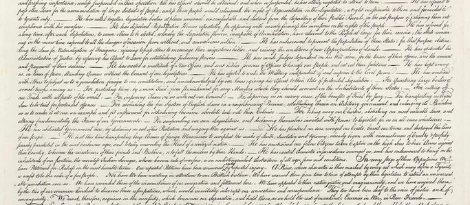 July 8 twofer: Declaration reading and monthly meeting