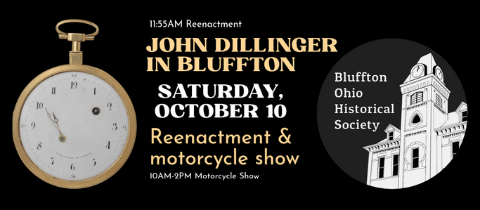 Timeline for October 10 Dillinger robbery reenactment and motorcycle show