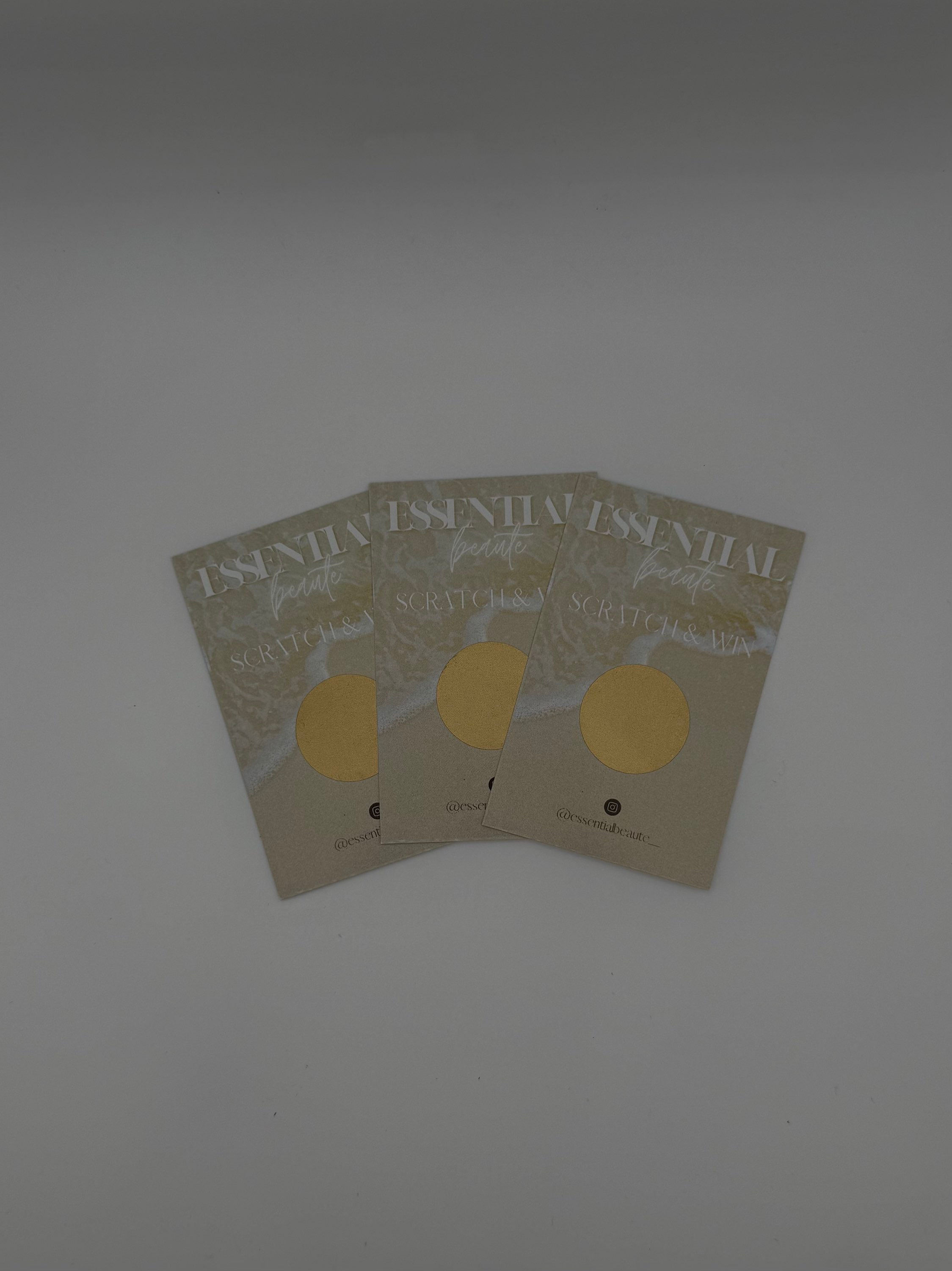 Branded scratch cards 