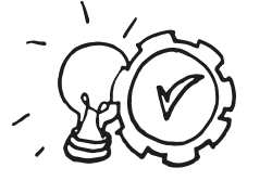 tekening met vertaling van innovatie