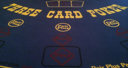 Three Card Poker table
