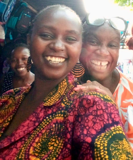 Andi Oliver, broadcaster, chef and all-round wonderful human with Rosie and Chao in Kenya