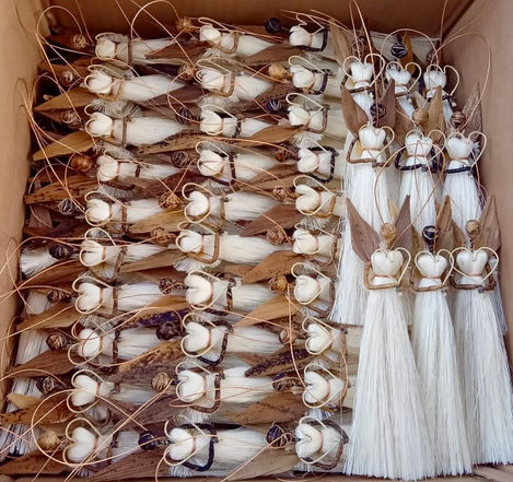 Angel of Hope packed up and ready to be posted to a gift shop