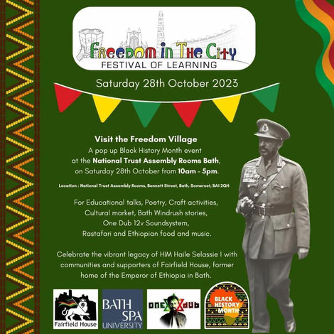 Poster of Freedom in the City event in Bath at the Assembly Rooms