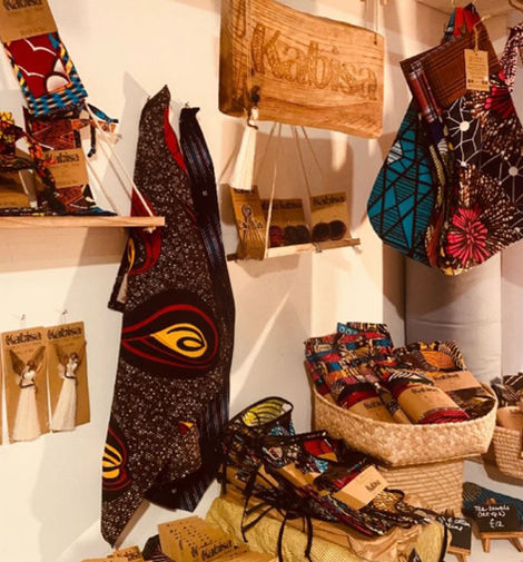 Kabisa full range on display at Honey on the Hill gift shop, Frome