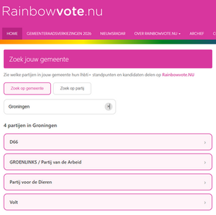 COC lanceert lhbti+ kieswijzer voor gemeenteraadsverkiezingen
