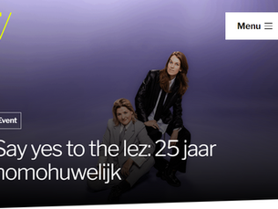 Vrijdag 24 april- Say yes to the Lez: 25 jaar Homohuwelijk - Forum Groningen