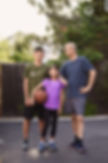 San-Francisco-Bay-Area-lifestyle-family-photography-father-and-kids-standing-with-basketball