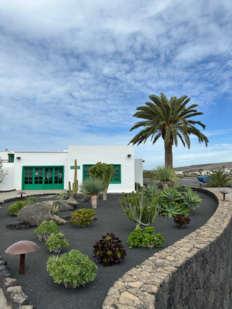 Casa Museo del Campesino with white and green houses