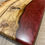 Thumbnail: Olive Wood and Ruby Coloured Epoxy Resin Serving Board
