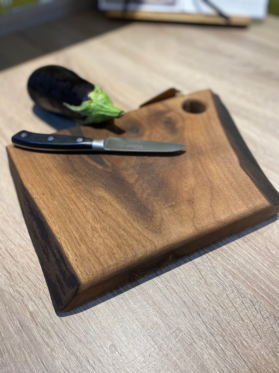 Double Live Edge Walnut Hand Crafted Board