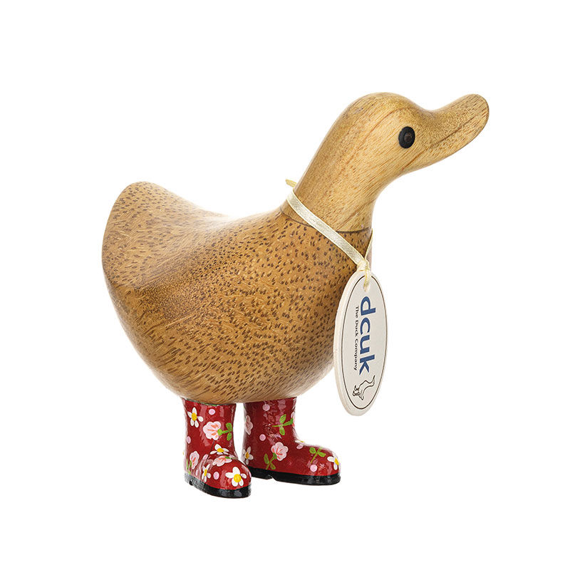 Thumbnail: DCUK Ducky Floral Welly Boots