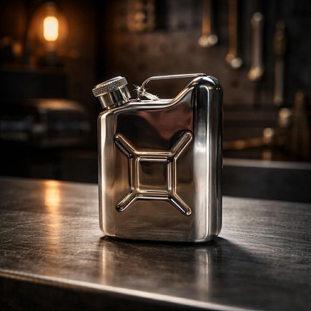 Jerry Can Styled Hip Flask - 5oz