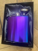 Hip Flask 6oz Petrol in Gift Box