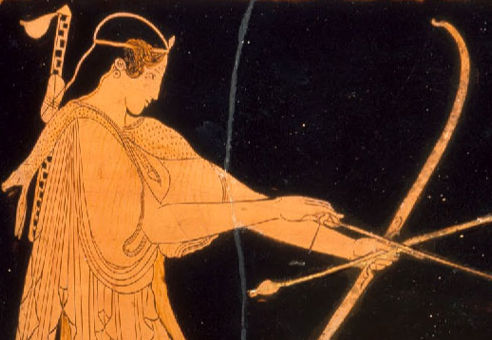 Artemis with bow