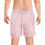 Thumbnail: Men's Pink Marble Mid-Length Swim Shorts - Summer Beach Essentials
