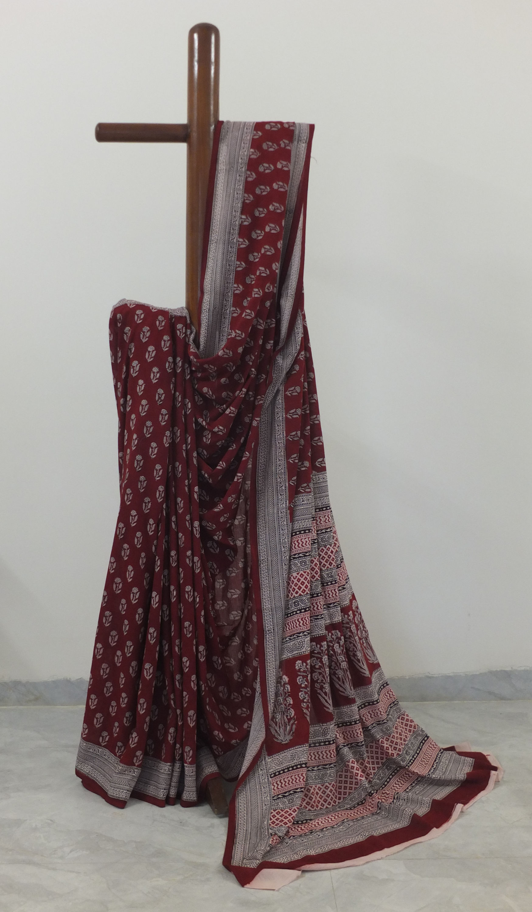 Mahua महुआ | Bagh Hand Block Printed Cotton Saree