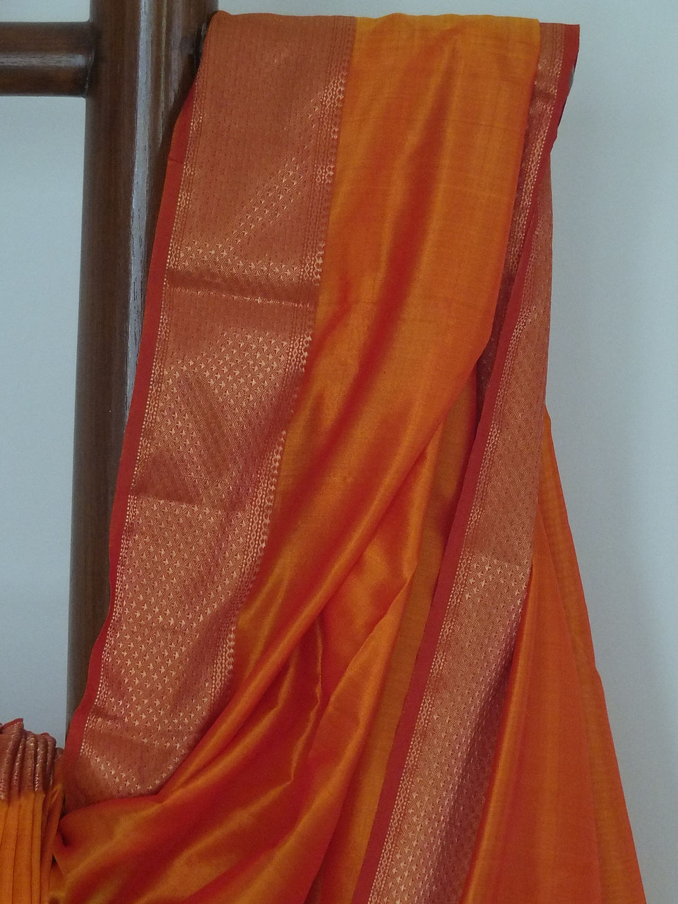 Thumbnail: Honey Gold | Maheshwari Handloom Mulberry Silk Saree