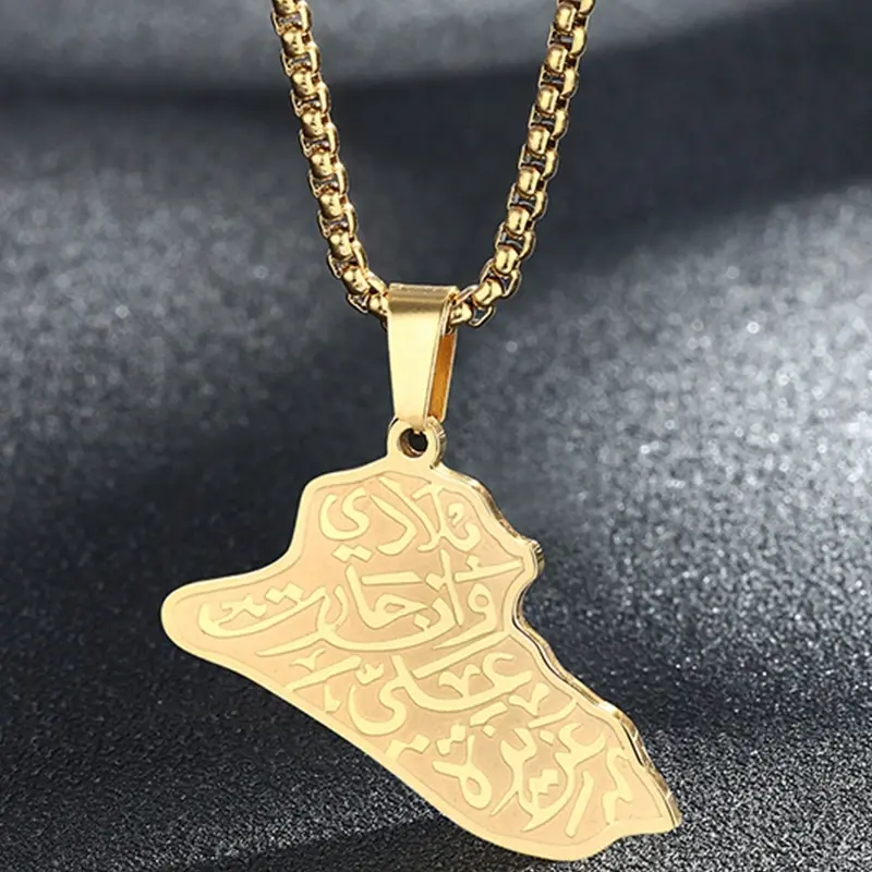 Thumbnail: African Necklace Stainless Steel Pendant Necklace