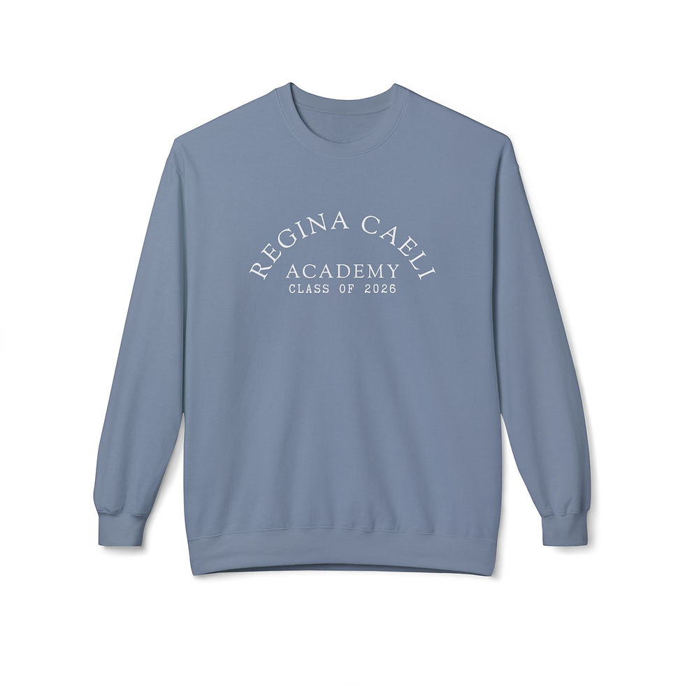 Thumbnail: Regina Caeli Academy Crewneck Sweatshirt - Text Only