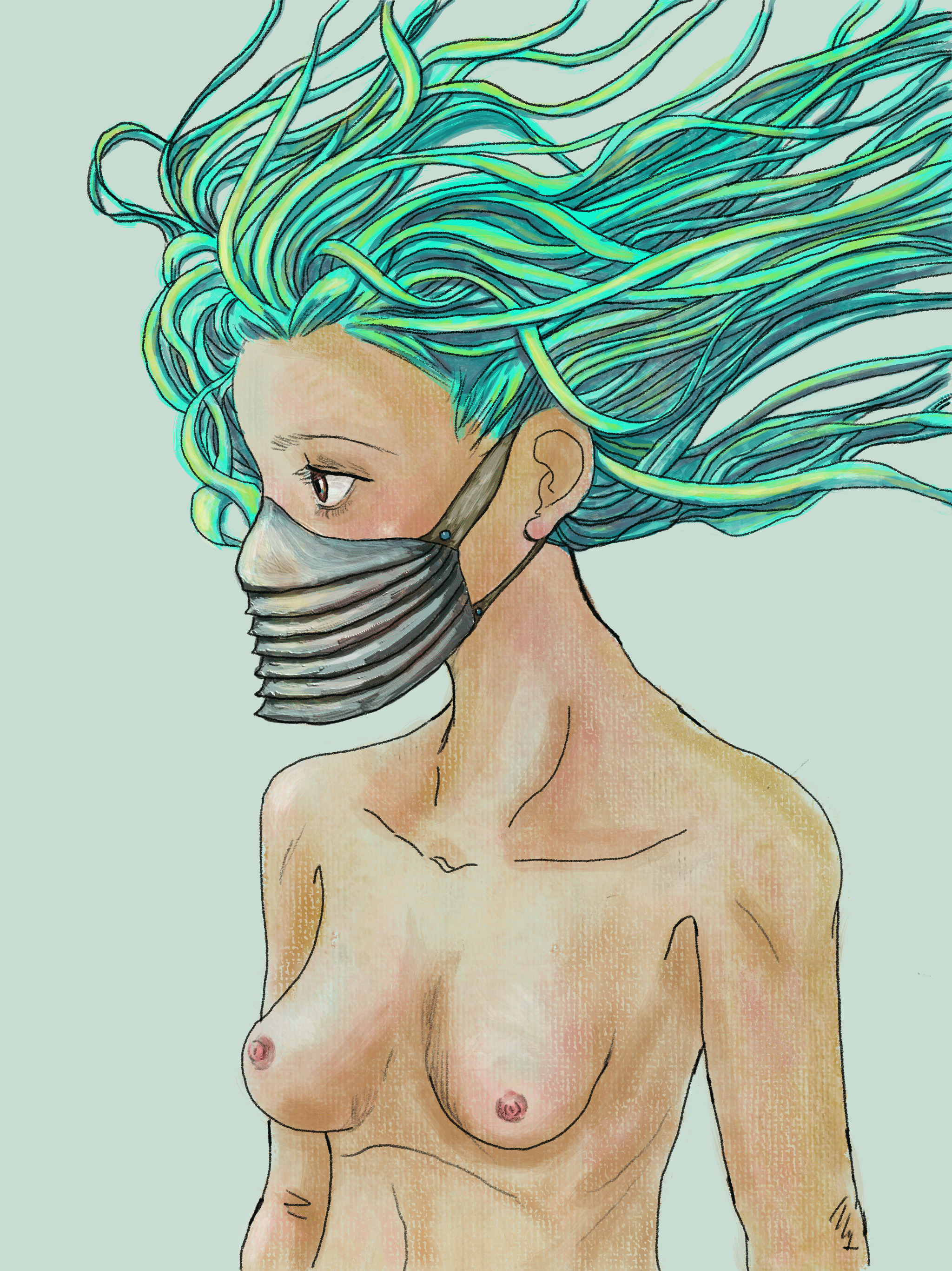 MASK OFF - Green Lady