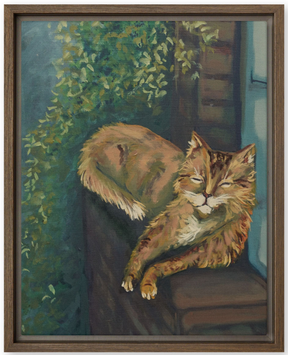 cat art print