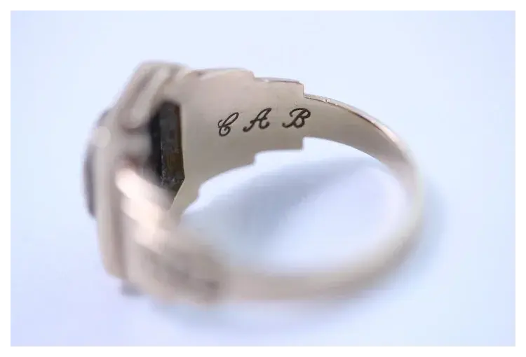 Thumbnail: 10K Yellow Gold 1952 St. Mary's High School Class Ring Size 6.5