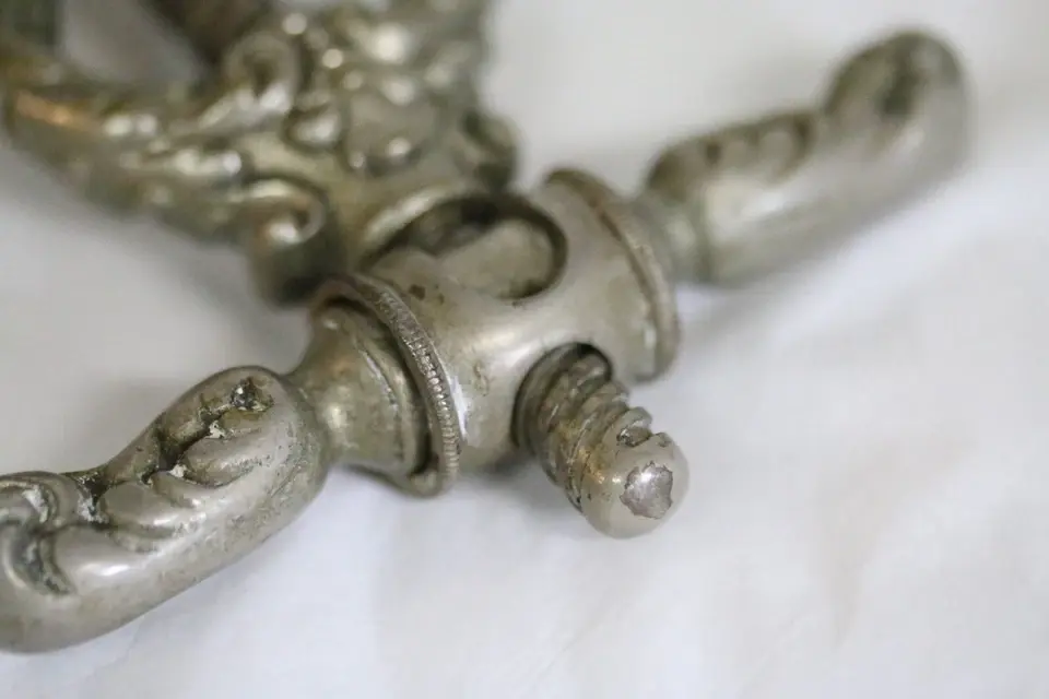 Thumbnail: French Rococo Silver-Plated Corkscrew With Autopuller, Circa 1880-1890